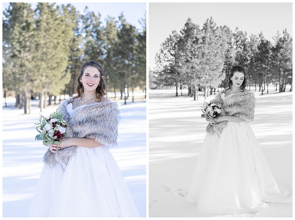 Black Hills Winter Wedding in South Dakota, Wandering Wilde Media, Woodlands Receptions