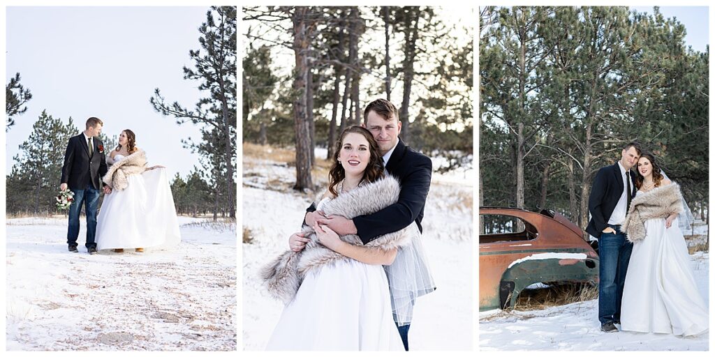 Black Hills Winter Wedding in South Dakota, Wandering Wilde Media, Woodlands Receptions