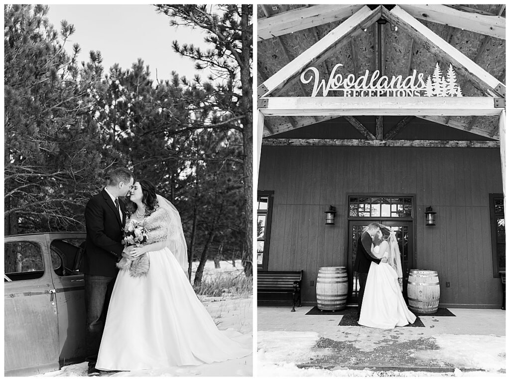 Black Hills Winter Wedding in South Dakota, Wandering Wilde Media, Woodlands Receptions