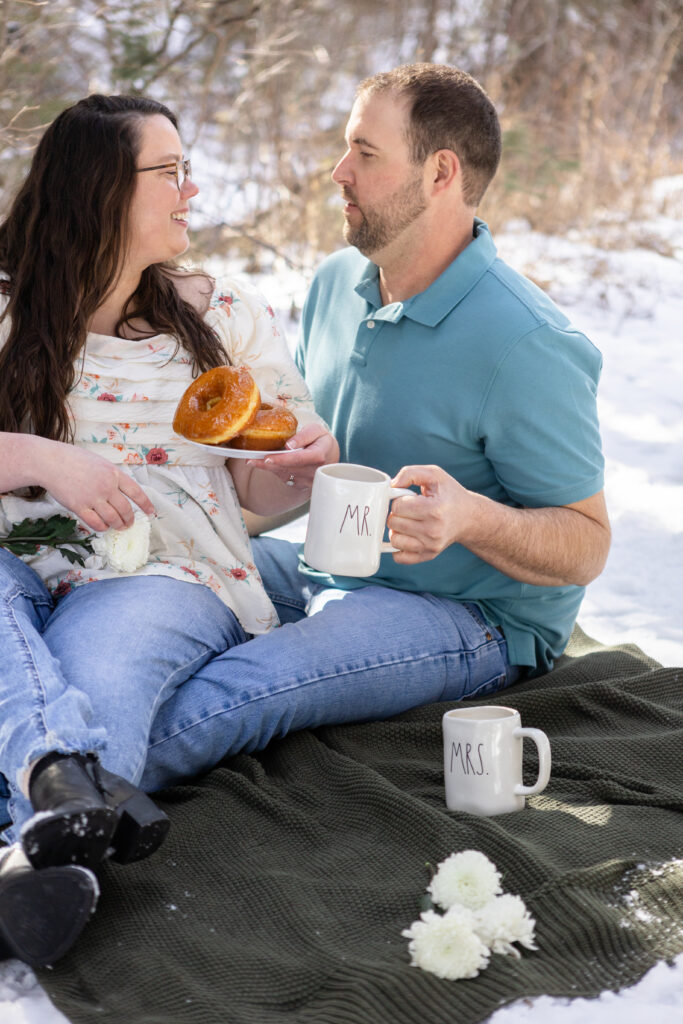 spearfish canyon in the winter, black hills wedding photographer, engagement sessions